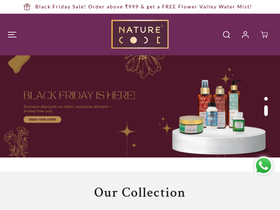 naturecodeindia.com homepage screenshot