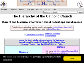 'catholic-hierarchy.org' screenshot