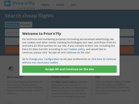 'pricenfly.com' screenshot
