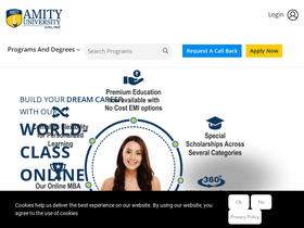 'amityonline.com' screenshot