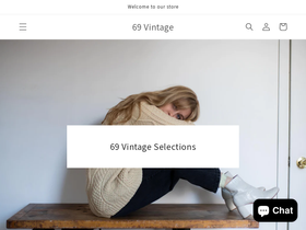 69vintage.com homepage screenshot