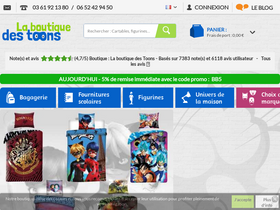 'laboutiquedestoons.com' screenshot