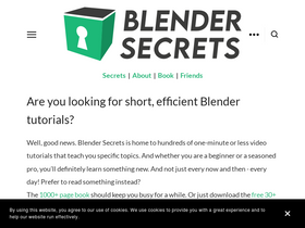 'blendersecrets.org' screenshot