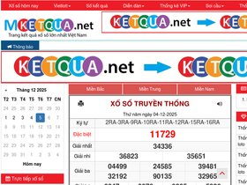 'mketqua.net' screenshot