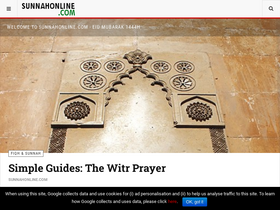 'sunnahonline.com' screenshot