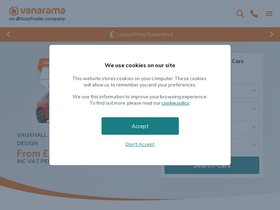 'vanarama.com' screenshot