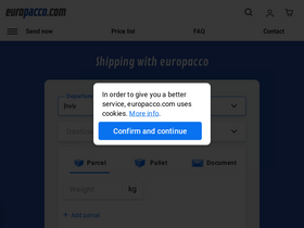 'europacco.com' screenshot