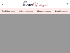'lovehomedesigns.com' screenshot