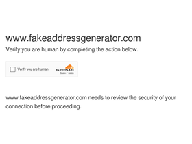 'fakeaddressgenerator.com' screenshot