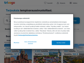 'trivago.fi' screenshot