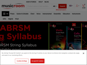 'musicroom.com' screenshot