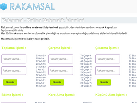 'rakamsal.com' screenshot
