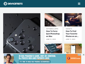 'devicetests.com' screenshot
