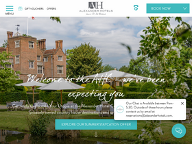 'alexanderhotels.co.uk' screenshot