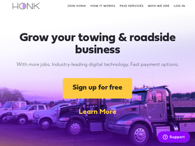 'joinhonk.com' screenshot
