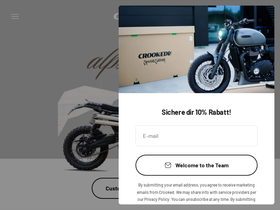 crookedmotorcycles.com homepage screenshot