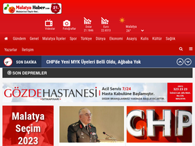 'malatyahaber.com' screenshot