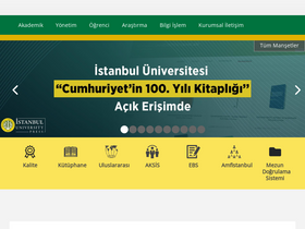 'ikinciuniversite.istanbul.edu.tr' screenshot