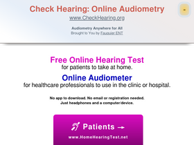 'checkhearing.org' screenshot