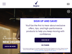 'rexona.com' screenshot