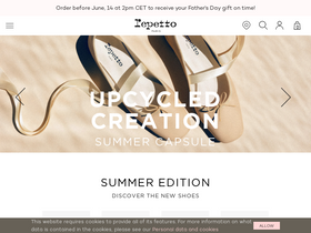 'repetto.com' screenshot