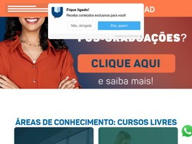 'universoead.com.br' screenshot