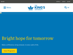 'kingsu.ca' screenshot