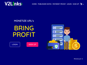 'v2links.com' screenshot