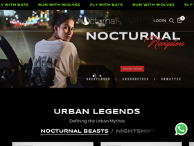 nocturnallabel.com homepage screenshot