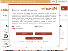 'reitshop24.de' screenshot