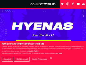 'playhyenas.com' screenshot