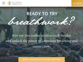 'alchemyofbreath.com' screenshot