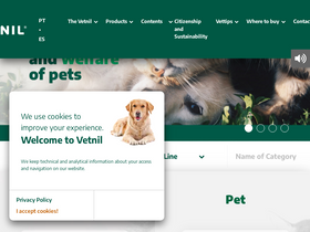 'vetnil.com.br' screenshot