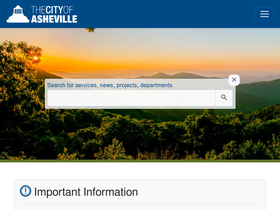 'ashevillenc.gov' screenshot