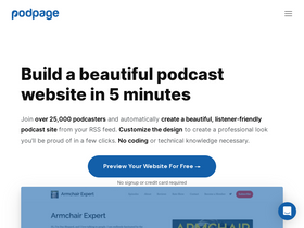 'podpage.com' screenshot