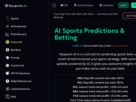 MySports AI - AI-driven sports betting insights for strategic, profitable wagers.