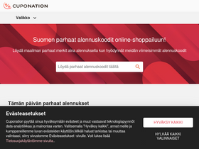 'cuponation.fi' screenshot