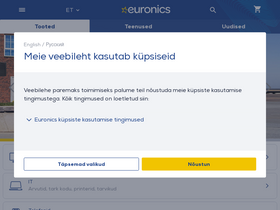 'euronics.ee' screenshot