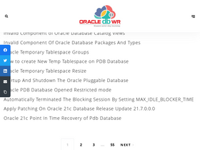 'oracledbwr.com' screenshot