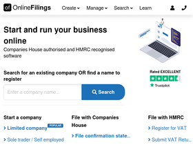'onlinefilings.co.uk' screenshot