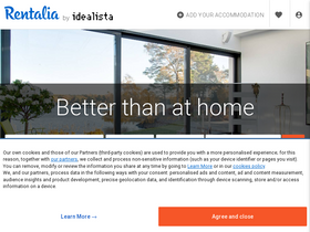 'rentalia.com' screenshot