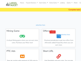 'larvelfaucet.com' screenshot