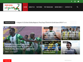 'owngoalnigeria.com' screenshot