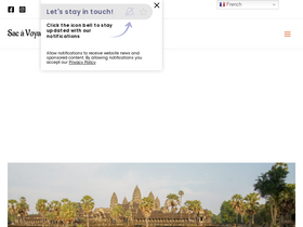 'sacavoyage.fr' screenshot