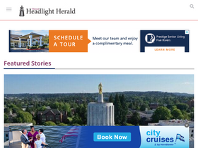 'tillamookheadlightherald.com' screenshot