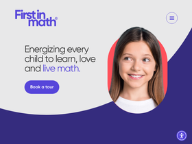 'firstinmath.in' screenshot