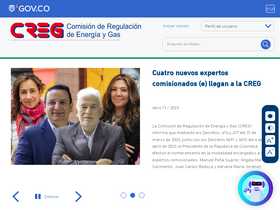 'creg.gov.co' screenshot