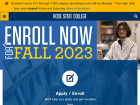 'rose.edu' screenshot