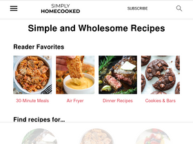 'simplyhomecooked.com' screenshot