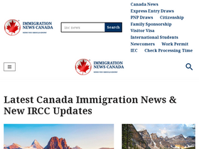 'immigrationnewscanada.ca' screenshot